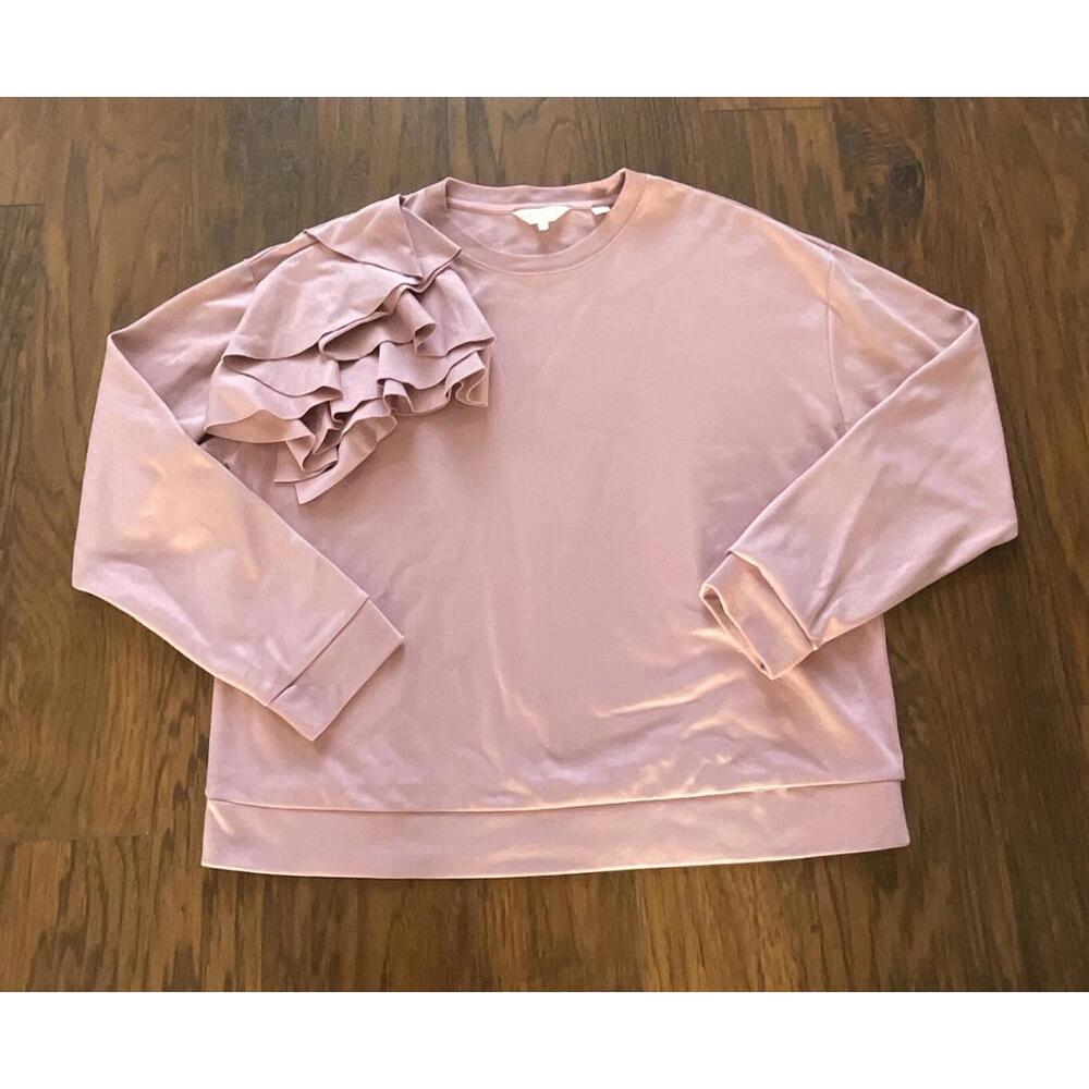 New  Ted Baker OZAI Sweatshirt  Size 4 US L Pink Rose